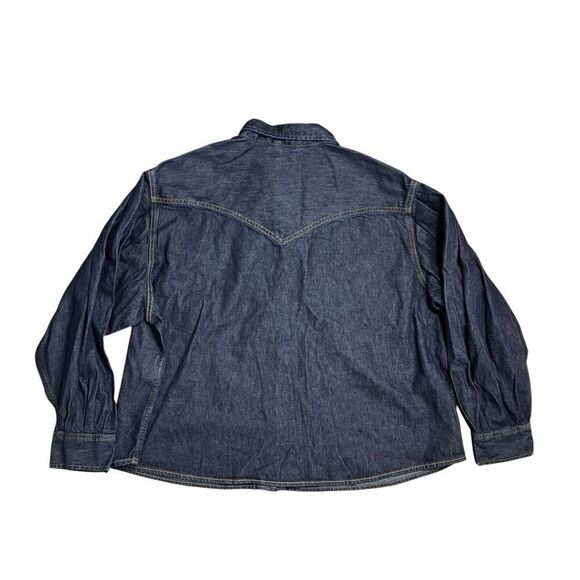 Levis Shirt WMNS XL Payton Western Denim Pearl Snap Rodeo Cowboy Jean Ranch LS - Picture 10 of 11